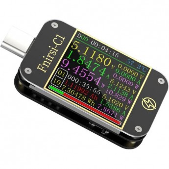 USB тестер FNIRSI C1 с Bluetooth для измерения напряжения, тока, мощности и ёмкости