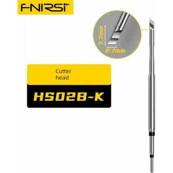 Жало паяльное косой нож FNIRSI Серия HS02 с рабочей частью 7.7×2.7 мм HS02B-K